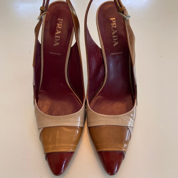 Rare Prada women’s sling back pumps. Size 38 1/2 - Picture 1 of 4